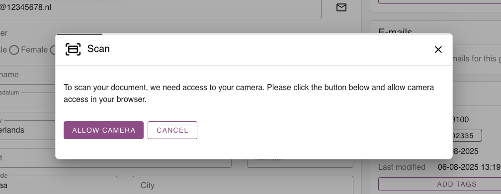 Screenshot from allow camera popup