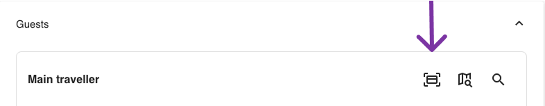Icon on New Reservation page